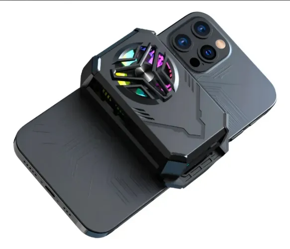 Cooler Sem Fio Para Smartphone Jogos Para Celular Freefire Preto com Bateria PORTÁTIL 