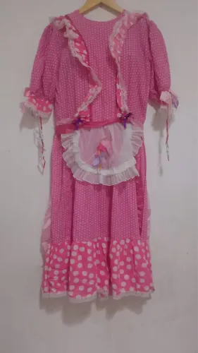 Vestido junino adulto G/GG desapego 