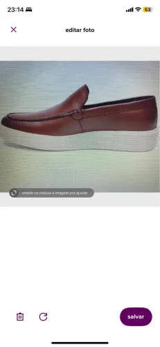 sapato social loafer em couro legítimo solado texturizado