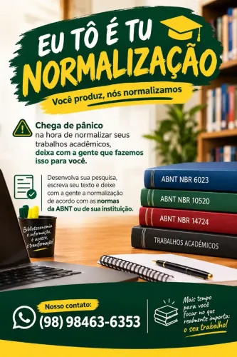 NORMALIZAÇÃO DE TRABALHOS ACADÊMICOS