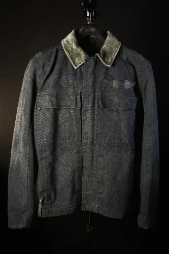 Jaqueta Harley-Davidson Canvas Original Masculina Eagle Preta