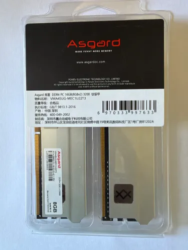 Memória RAM DDR4 - Asgard 16GB 3200 - Promoção do Dia