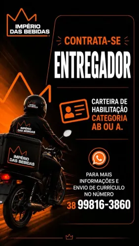 Vaga para entregador habilitado