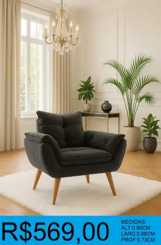 Poltrona - toquio- compre hoje e receba em até 72 horas