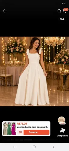 Vestido de laço