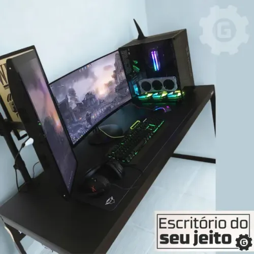 Mesa para Computador Reforçada 1,5m NOVA Estilo Industrial Multiuso de Notebook Estudo