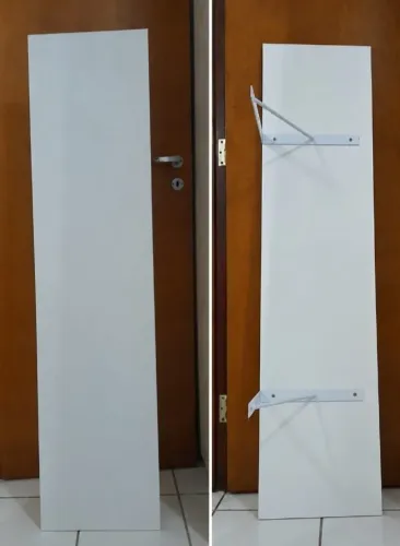 Prateleiras de madeira - compensado naval e acabamento em formica