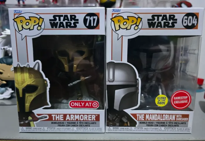 Funko Pop! Star Wars The Armorer e Mandaloria #717 #604