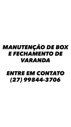MANUTENÇÃO DE BOX E VARANDA