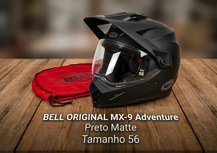 BELL ORIGINAL MX-9 Adventure MIPS Preto Matte Tamanho 56