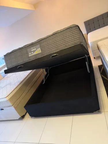 Cama BAÚ CASAL NOVA BASE BAÚ MAIS COLCHÃO