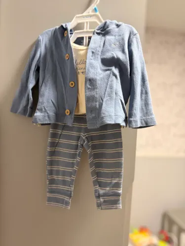 Conjunto Carters 6 meses 3 peças