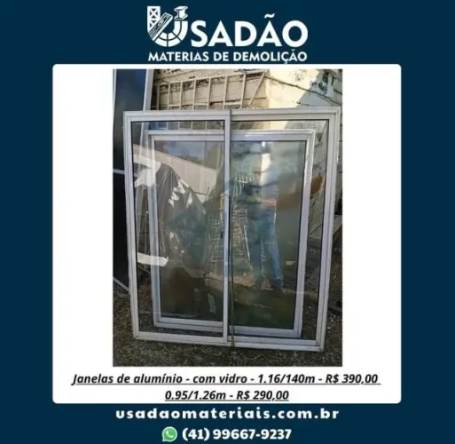 Janelas de Alumínio com Vidro