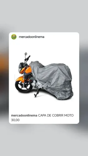 Capa de cobrir moto