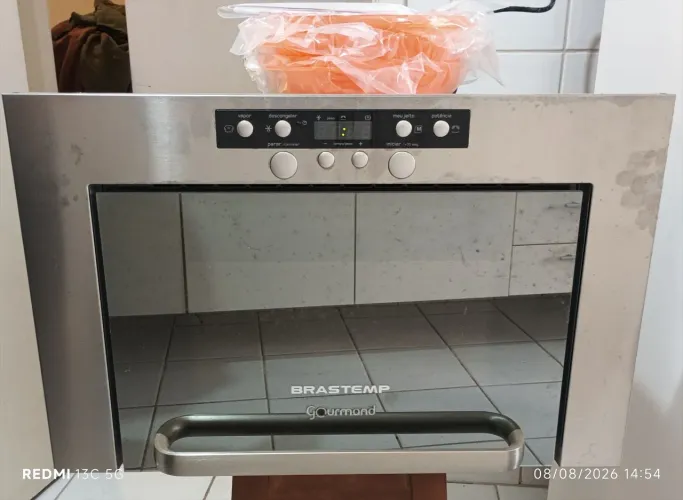 Micro-ondas de Embutir Brastemp Gourmand 20L BME25A - Novo, Nunca Instalado (220V)