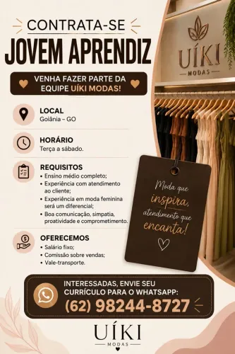 Contrata-se Vendedora