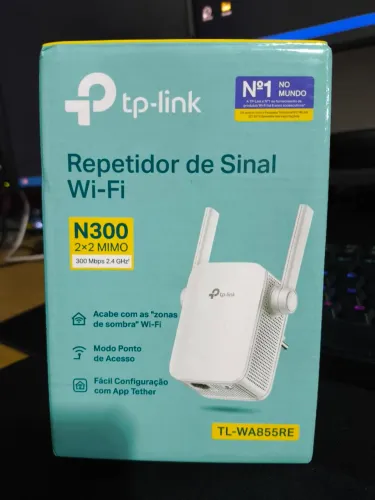 Repetidor De Sinal Wi-fi Tp-link Tl-wa855re N300 300mbps