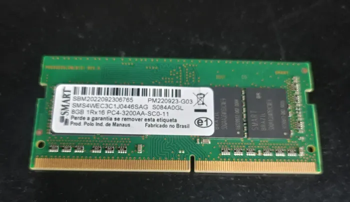 Memória de notebook ddr4 8 gb