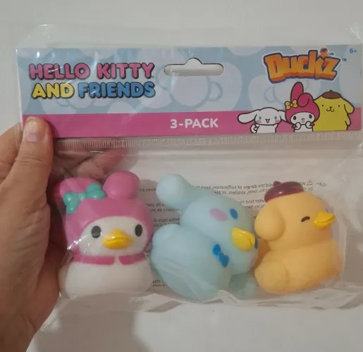Pack de patinhos de borracha - Turma Hello kitty 