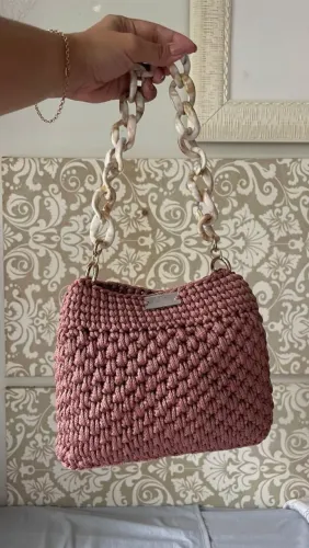 Bolsa de crochê a pronta entrega