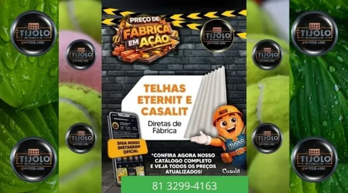 telha 5mm direto da distribuidora 