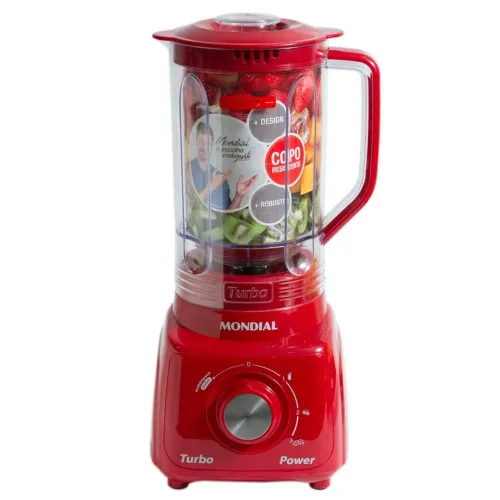 Liquidificador 550w vermelho novo