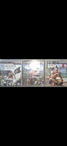 Combo: ASSASSINS BLACK FLAG + FARCRY 3 + FARCRY 4 - PS3