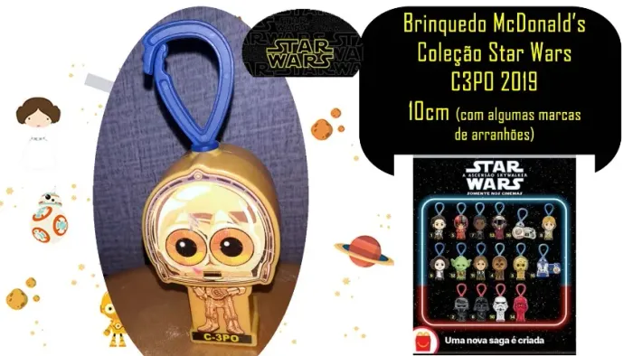 Brinquedo McDonald?s Coleção Star Wars C3PO 2019