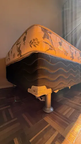 Cama Box Solteiro + Colchão Ortobom