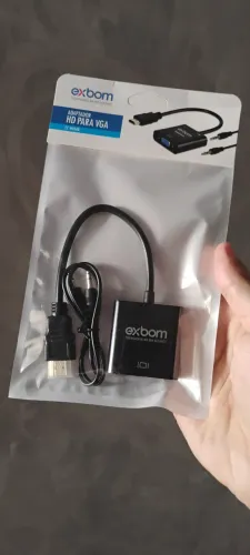 Cabo Adaptador HDMI para VGA - EXBOM - Novo