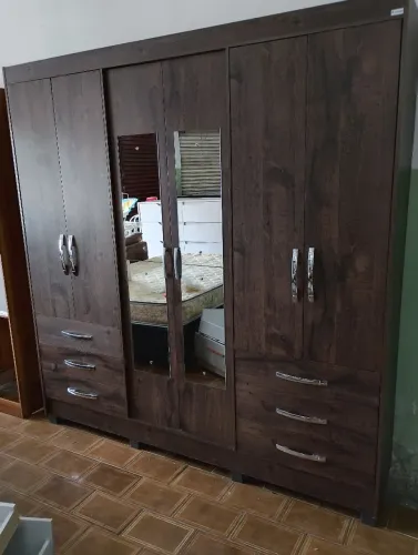 Guarda roupa gigante 6 portas + 6 gavetas 