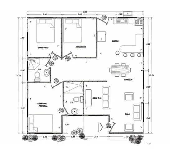 Projeto de Arquitetura, Planta Baixa e Estrutural - Engenheiro