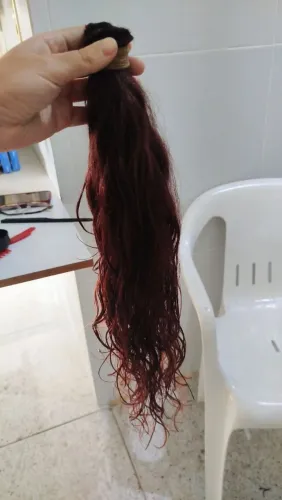 Cabelo humano ondulado/cacheado natural