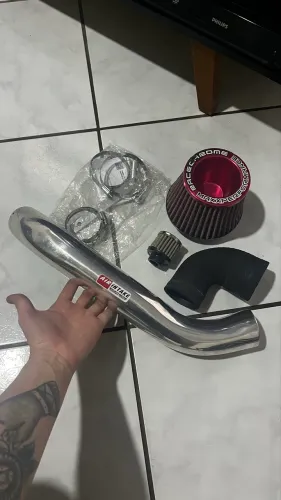 Intake filtro esportivo em inox race chrome uno vivace sporting way 