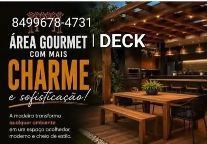 Área de Lazer DECKS, Gourmet...Parnamirim-RN
