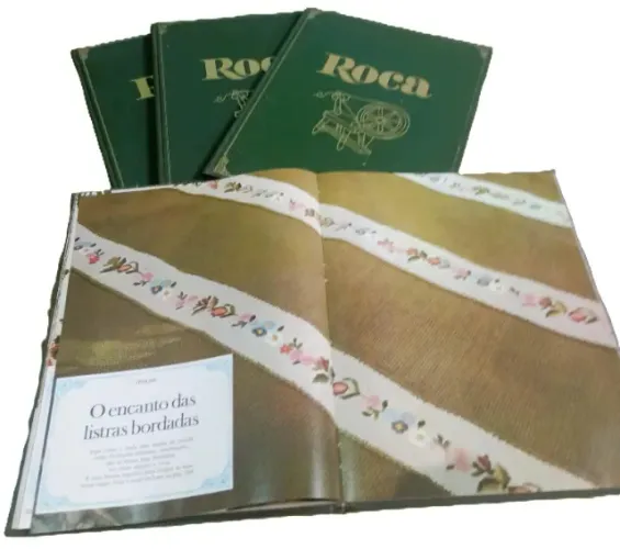 Livros Antigos de Bordado e Artesanato - Coleção Roca