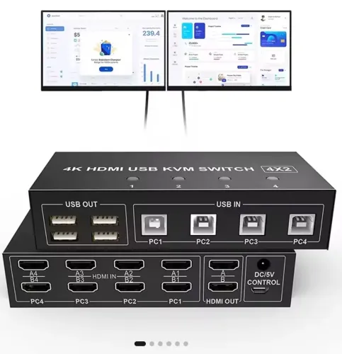 Kvm switch HDMI 4x2