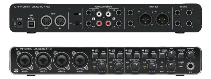 Interface de áudio Behringer UMC404HD 4 Canais