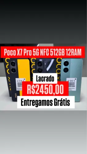 Poco X7 Pro 5G NFC 512+12 Verde Amarelo Preto Lacrado