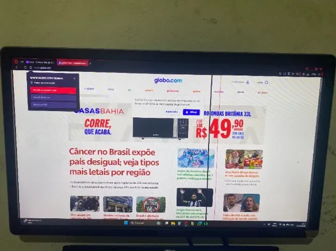 Monitor Dell P2314Hc 23,5" com detalhe - Aceito Pix e Cartão