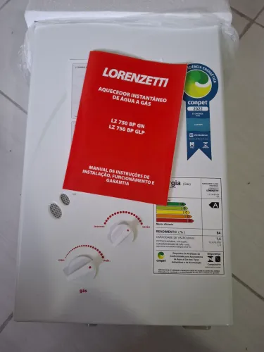 Aquecedor de gás GN 7,5L Lorenzetti