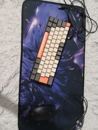 Teclado mecânico Knup Gamer Mouse pad costurado e mouse Logitech nova geração