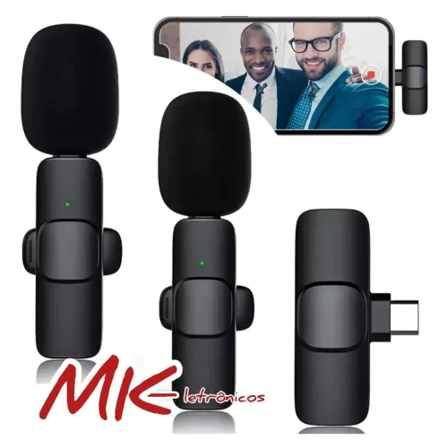 Microfone Lapela 1 ou 2 Microfone Profissional