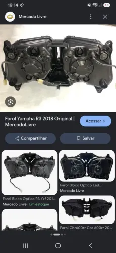 Farol/bloco optico yamaha r3 2018
