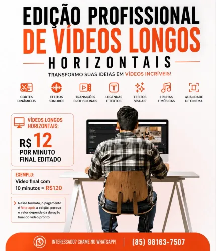 Editor de vídeos profissional para vídeos longos