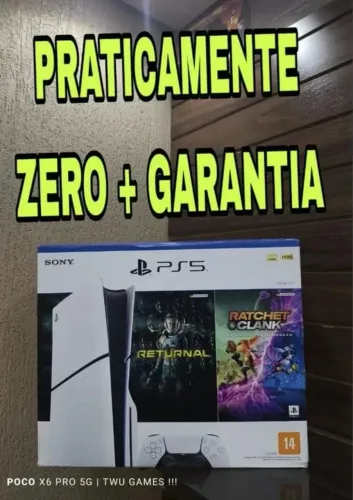 PS5 slim mídia física e digital