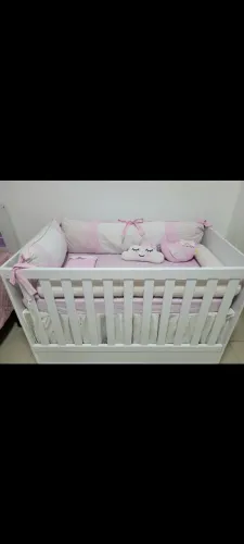 Berço Mdf, vira mini cama