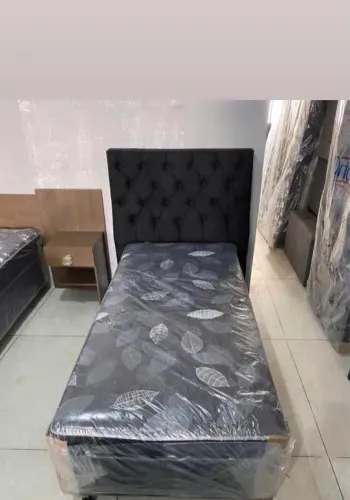 Cama box solteiro+cabeceira