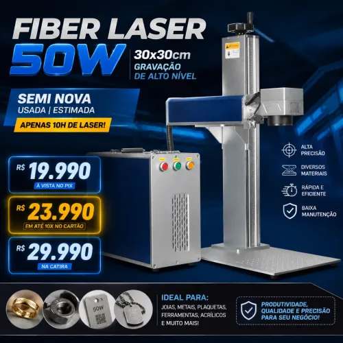 Fiber Laser 50W Semi Nova 