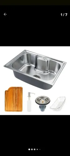 Cuba gourmet em inox de sobrepor 60x40